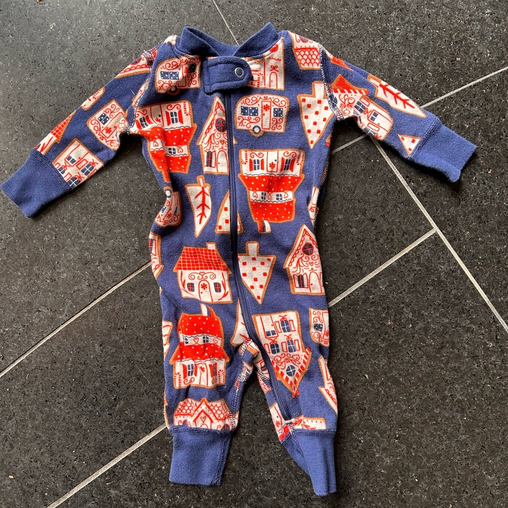 Hanna Andersson Christmas Holiday Footies One Piece Pajamas